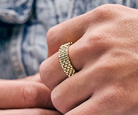 Anillo Titán en Oro Laminado - imagen 1