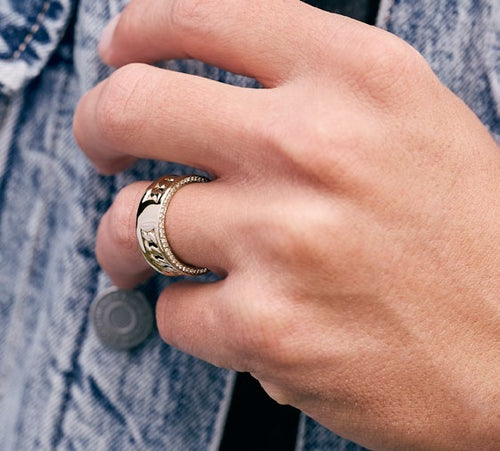 Anillo Zeus en Oro Laminado - imagen 1