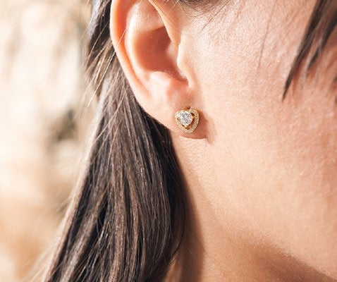 Bella Gold-Plated Silver Earrings