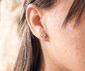 Aretes Lotus Plata Oro - imagen 1