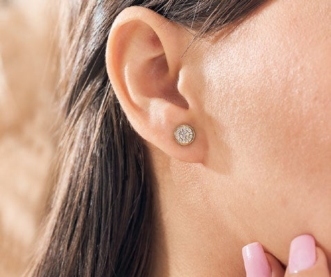 Aretes Queen Plata Oro - imagen 1