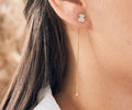 Aretes Velvet Plata Oro - imagen 1