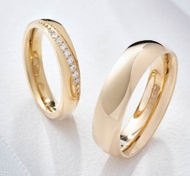 Argollas Bria en Oro Laminado - imagen 2