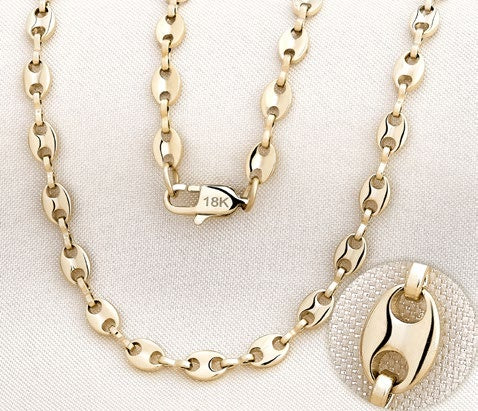 Cadena Ancla en Oro Laminado - imagen 1