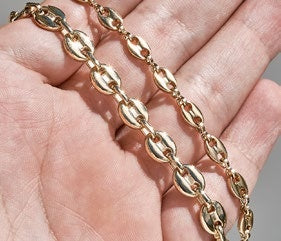 Cadena Ancla en Oro Laminado - imagen 4