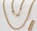 Cadena Barbada en Oro Laminado - imagen 1