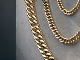 Cadena Barbada en Oro Laminado - imagen 4