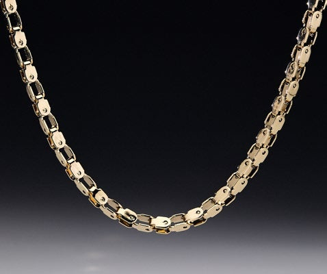 Cadena Engranaje en Oro Laminado - imagen 3