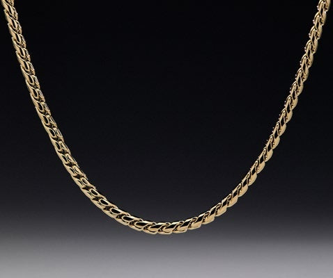 Cadena Espiga en Oro Laminado - imagen 3