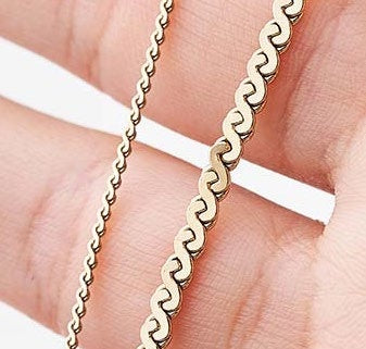 Cadena Espiral en Oro Laminado - imagen 3