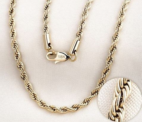 Cadena Lazo en Oro Laminado - imagen 1
