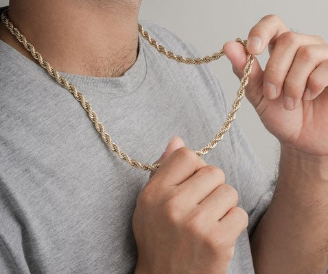 Cadena Lazo en Oro Laminado - imagen 2