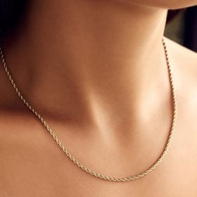 Cadena Lazo en Oro Laminado - imagen 3
