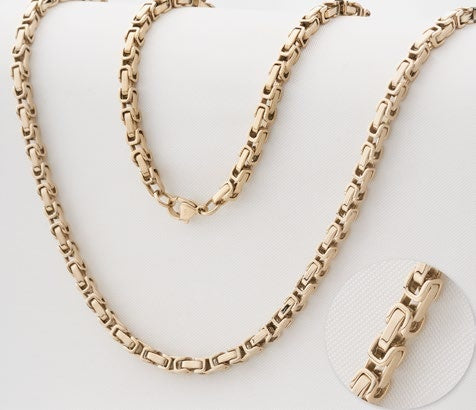 Cadena Rústica en Oro Laminado - imagen 1