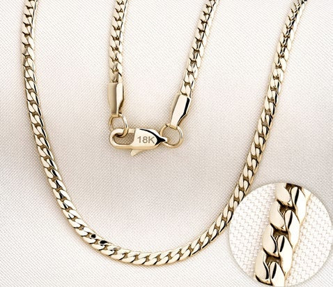 Cadena Serpiente en Oro Laminado - imagen 1