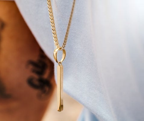 Dije Barra en Oro Laminado - imagen 1