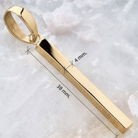 Dije Barra en Oro Laminado - imagen 2