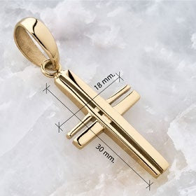 Dije Cruz Calada en Oro Laminado - imagen 2