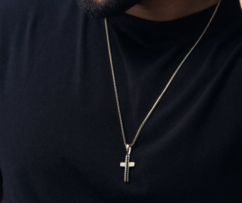 Dije Cruz Celestial en Oro Laminado - imagen 1