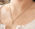 Dije Cruz Liana en Oro Laminado - imagen 1