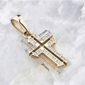 Dije Cruz Luxus en Oro Laminado - imagen 2