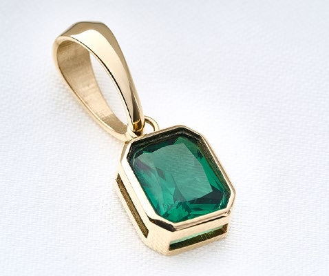Jade Gold-Laminated Pendant
