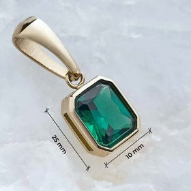 Jade Gold-Laminated Pendant