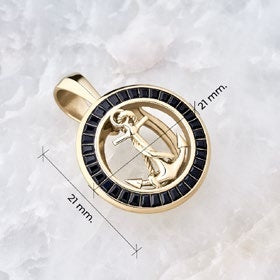 Medalla Ancla en Oro Laminado - imagen 2