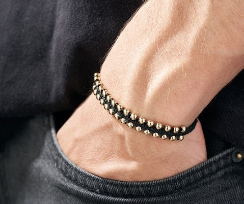 Pulsera Entrelazada en Oro Laminado - imagen 1