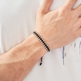 Pulsera Entrelazada en Oro Laminado - imagen 2