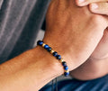 Pulsera Intercalada Doble en Oro Laminado - imagen 1
