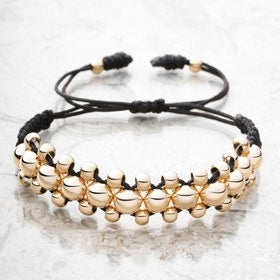 Pulsera Tres Líneas en Oro Laminado - imagen 2