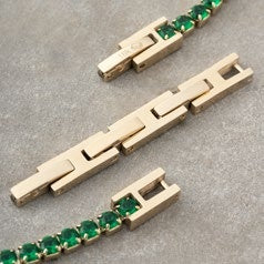 Pulso Tennis en Oro Laminado - imagen 3